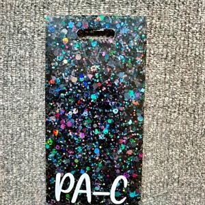 Holographic Black Customizable Vertical Badge Buddy Badge Accessories